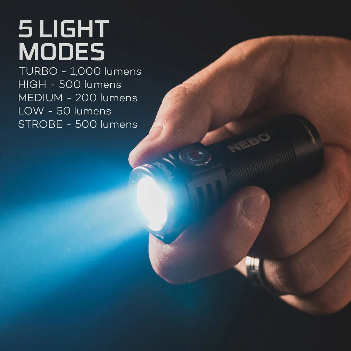 NEBO Torchy Rechargeable Pocket Flashlight
