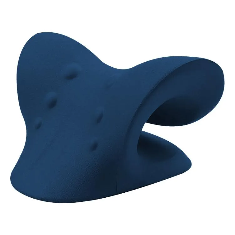 Neck and Shoulder Comfort Traction Pillow - Dual-Sided Cervical Support Device