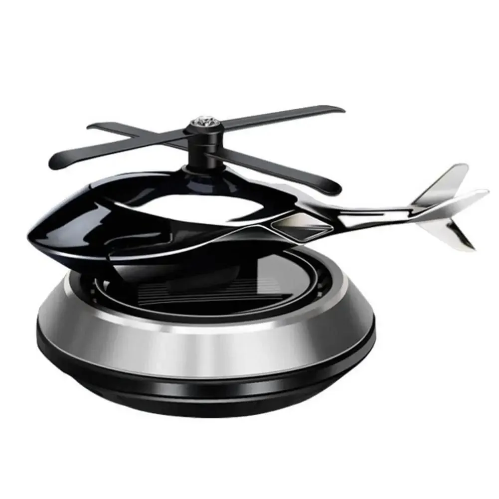 New Helicopter alloy Solar Car diffuser Air Perfume