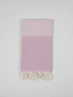 Nordic Dot Hammam Towel, Vintage Pink