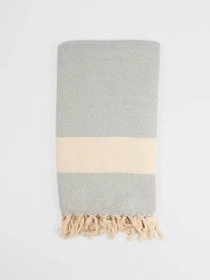 Nordic Hammam Towel, Pearl Grey