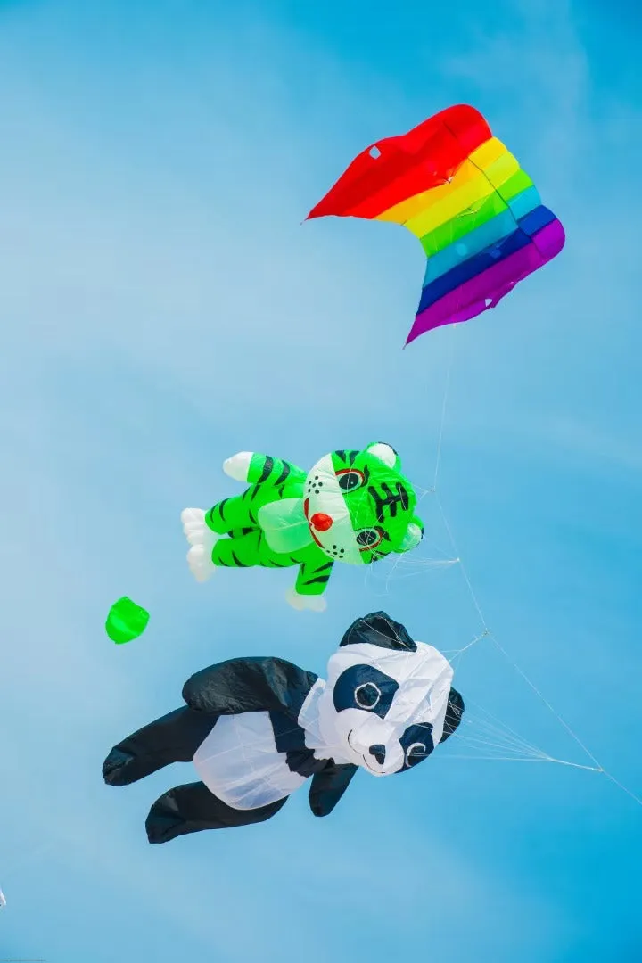 nylon panda kite pendant-couple colors
