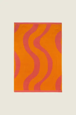 OAS - Terry Jacquard Towel - Pink Flow