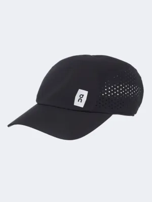 On Lightweight Unisex Running Cap Black