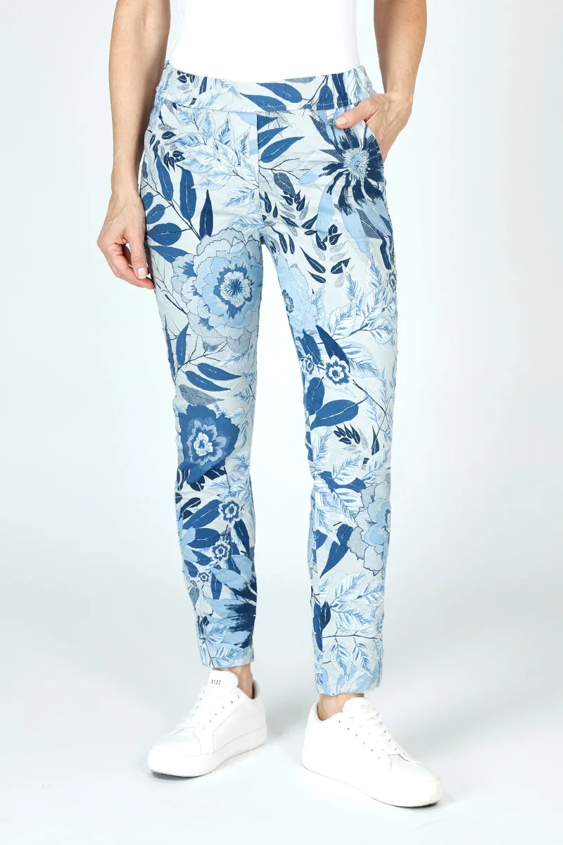 Organic Rags Floral Leaves Print Pant