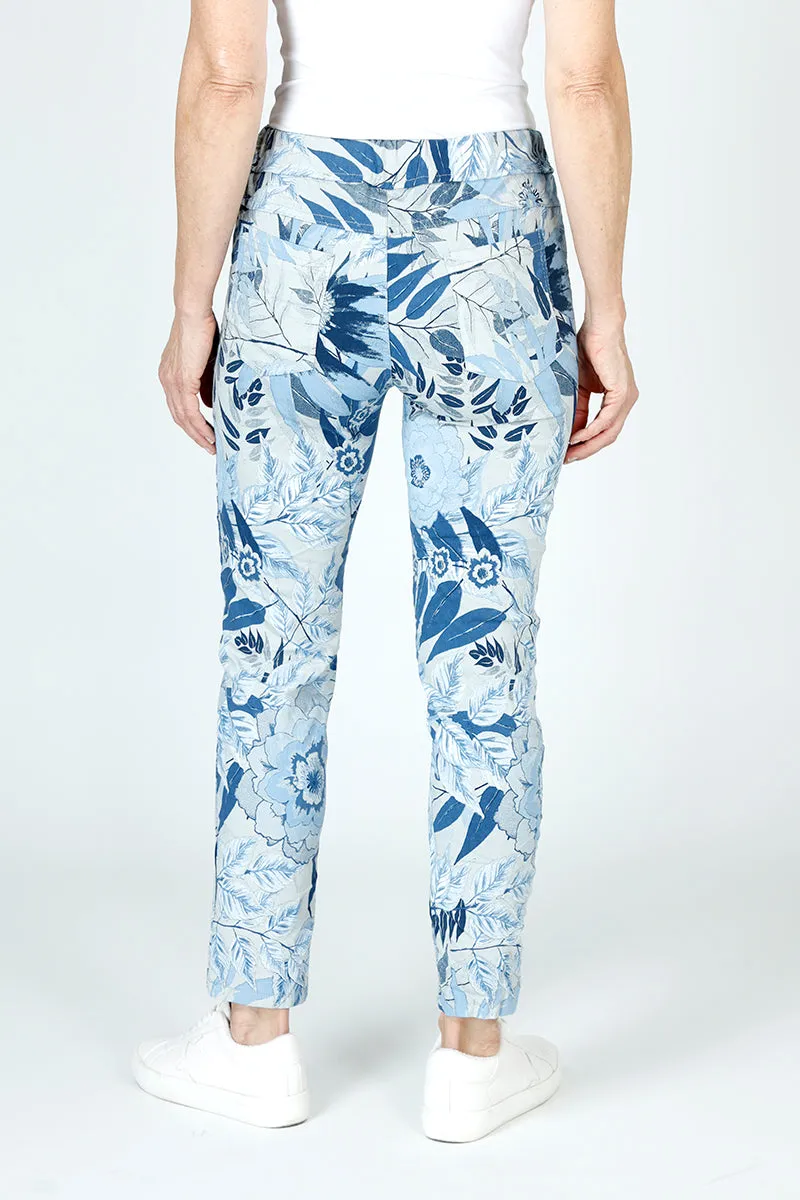 Organic Rags Floral Leaves Print Pant