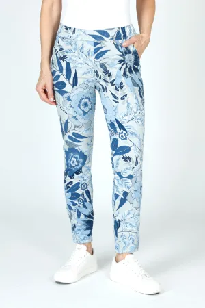 Organic Rags Floral Leaves Print Pant