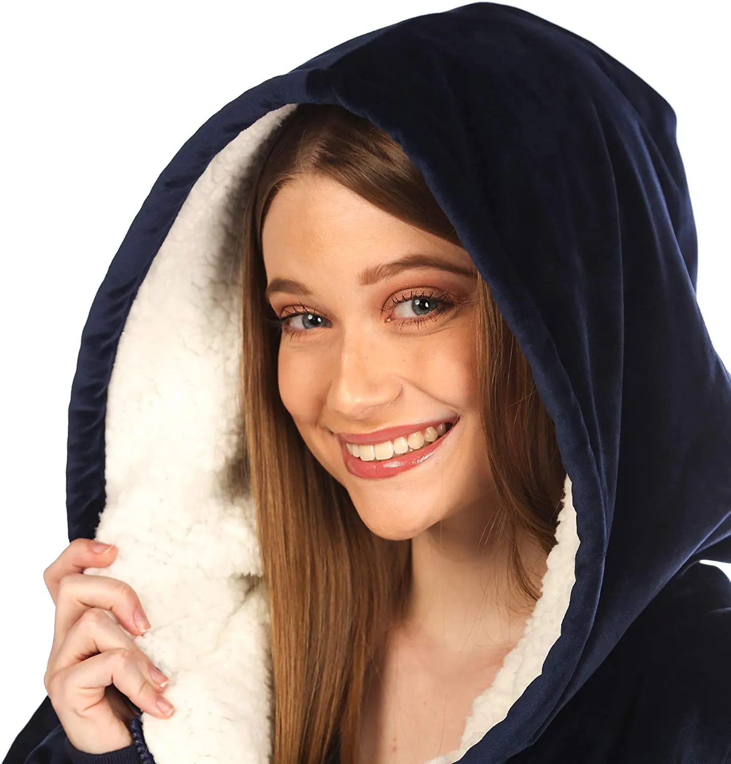 Oversized Hoodie For Adults & Kids  |  Microfiber & Sherpa Wearable Blanket.