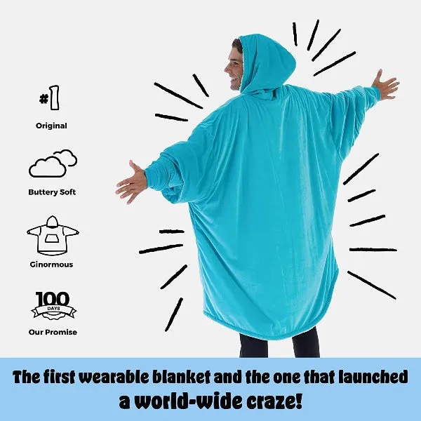 Oversized Hoodie For Adults & Kids  |  Microfiber & Sherpa Wearable Blanket.