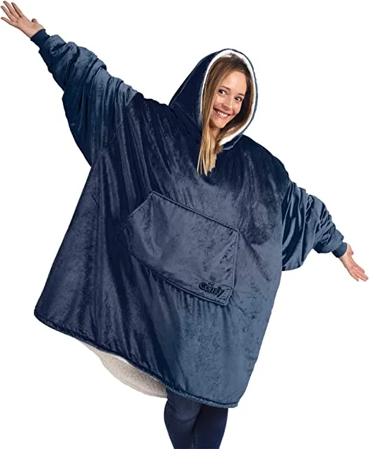 Oversized Hoodie For Adults & Kids  |  Microfiber & Sherpa Wearable Blanket.