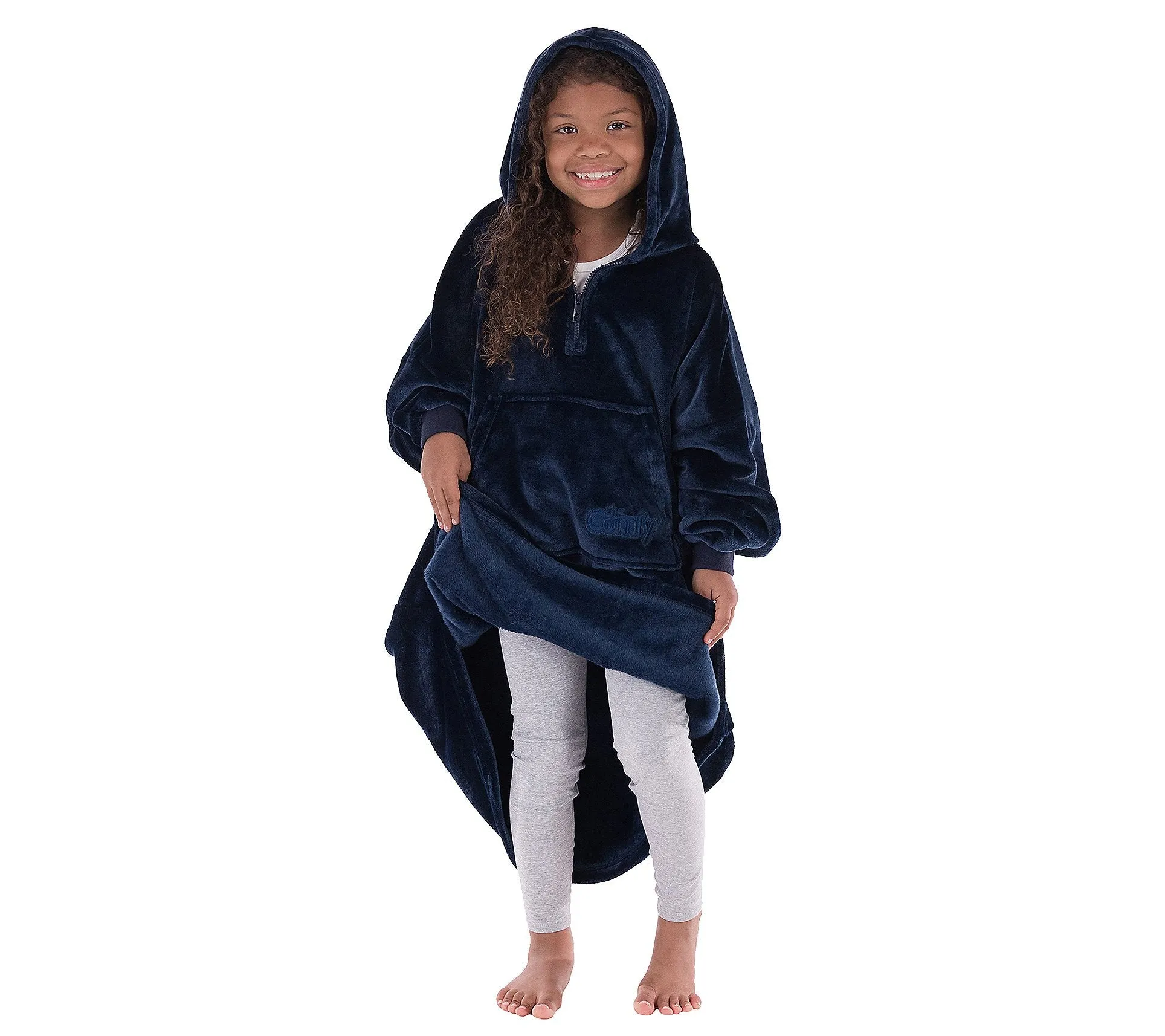 Oversized Hoodie For Adults & Kids  |  Microfiber & Sherpa Wearable Blanket.