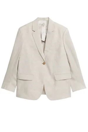 Oversized Linen Blazer