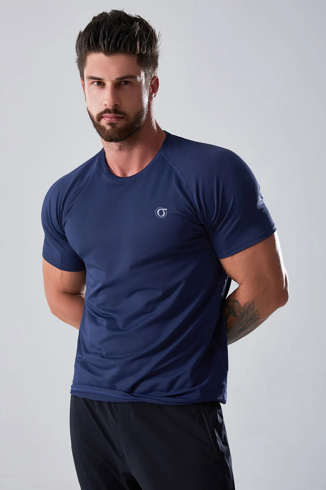 Quick Drying Round Neck Men's T-Shirt