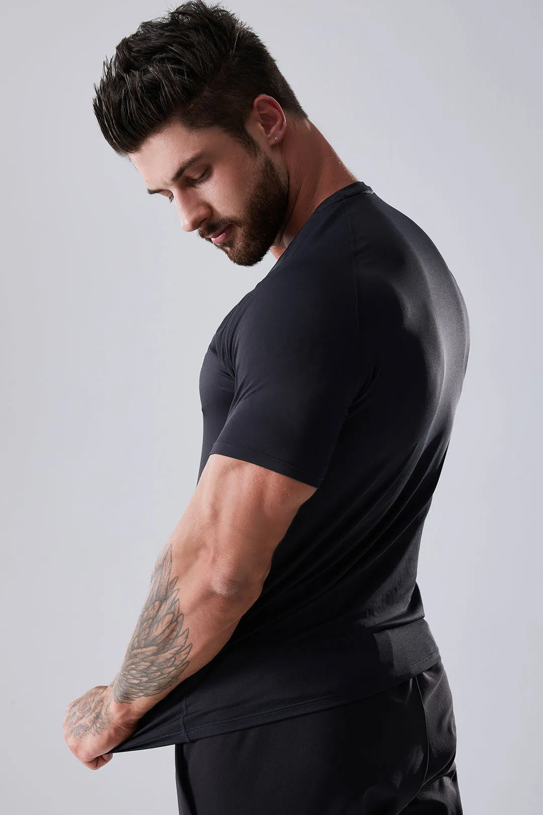 Quick Drying Round Neck Men's T-Shirt