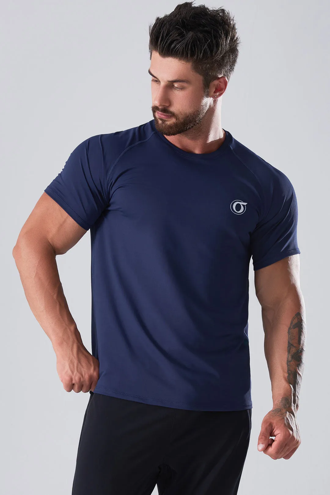 Quick Drying Round Neck Men's T-Shirt