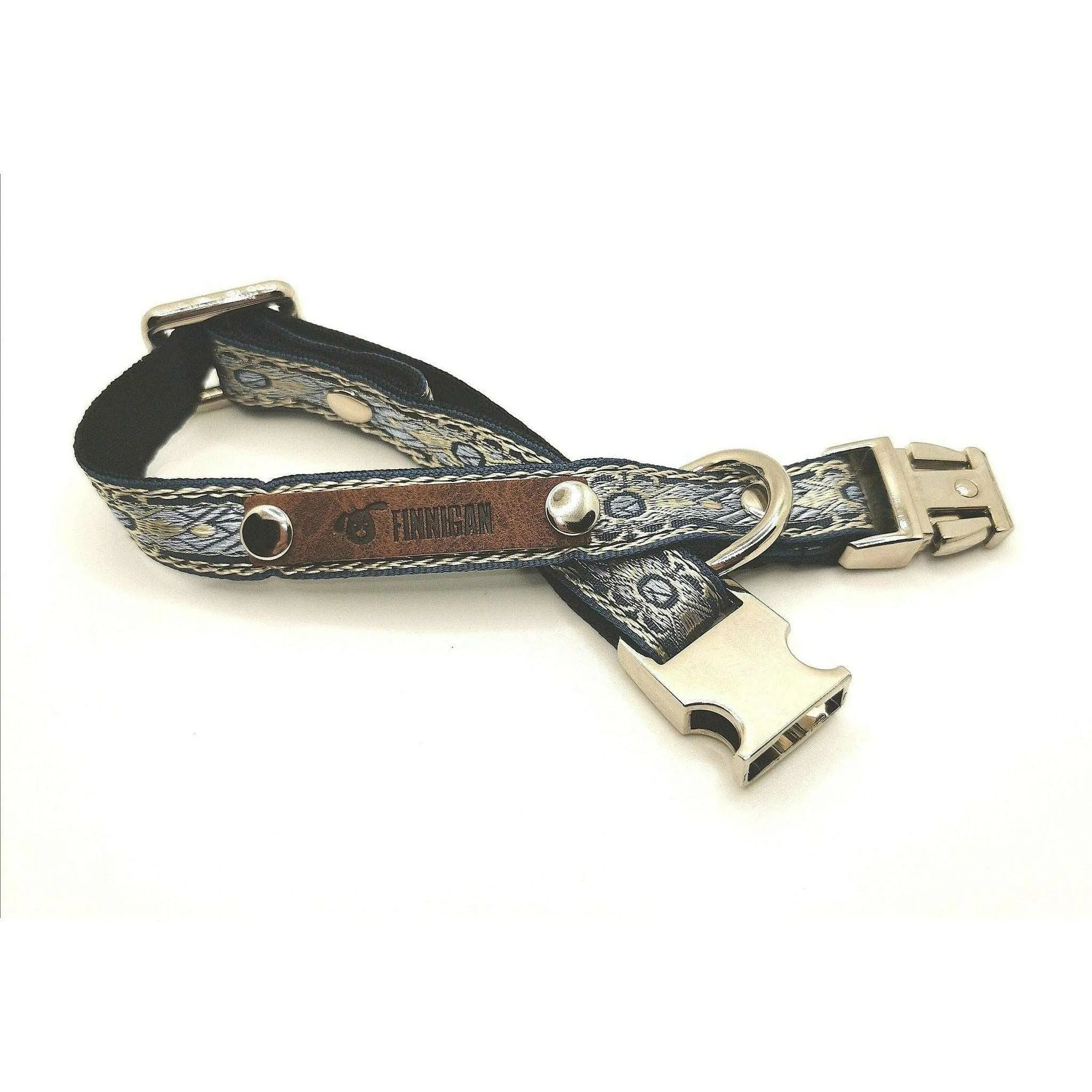 "The Archie" Durable Designer Dog Collar Set No. 5s