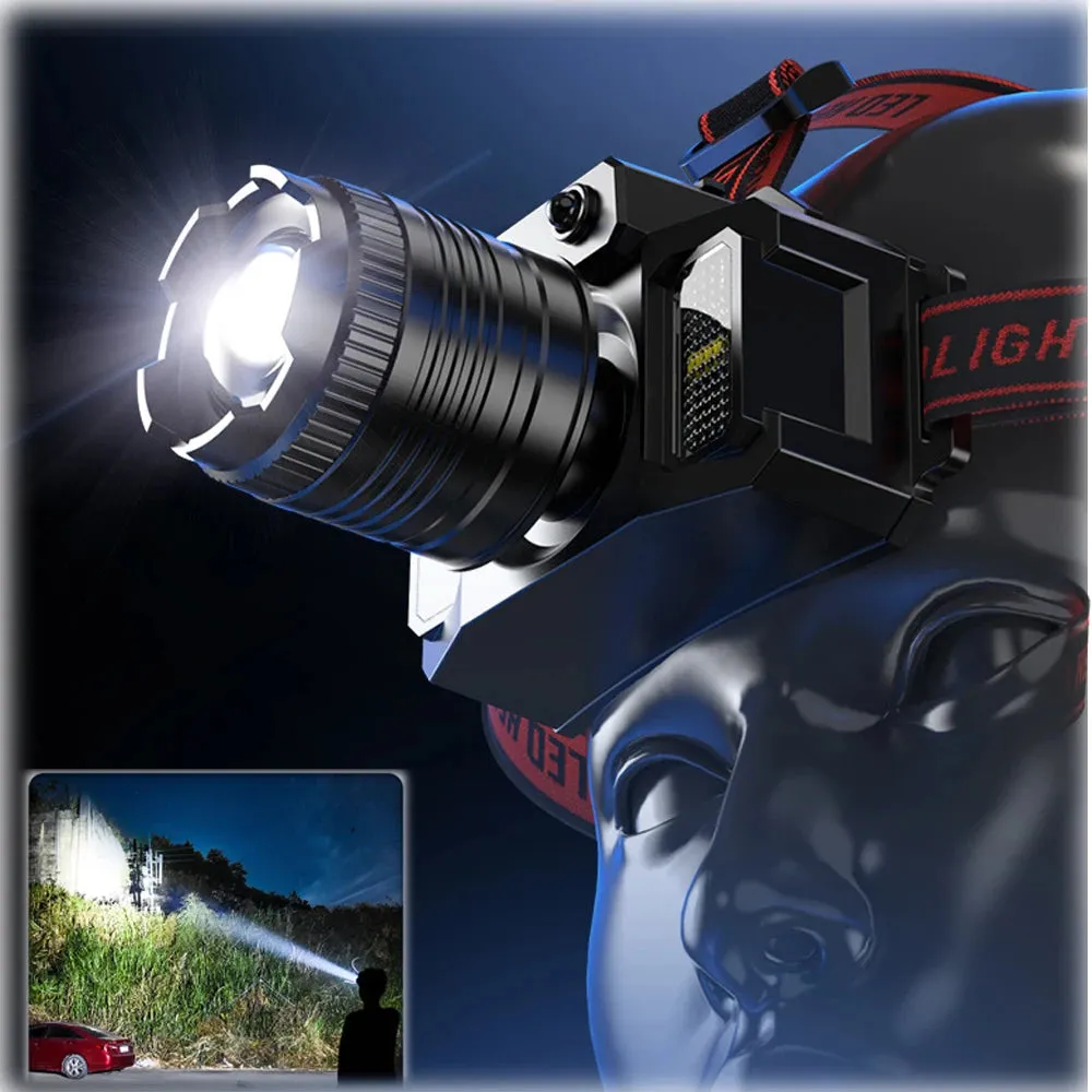 Rechargeable Induction Headlamp LED Headlight 2000mah Super Bright Flash Head Light Waterproof Camping Hunting Flashing Torch