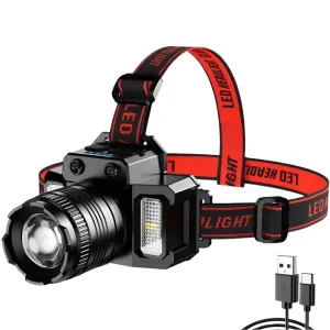 Rechargeable Induction Headlamp LED Headlight 2000mah Super Bright Flash Head Light Waterproof Camping Hunting Flashing Torch