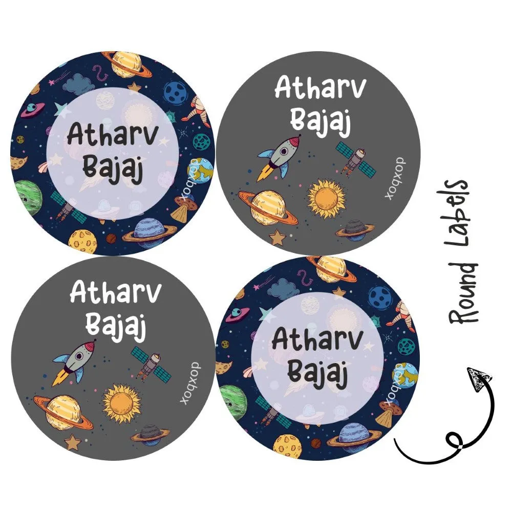 Round Water Proof Label - Space (70 Pcs) (PREPAID ONLY)