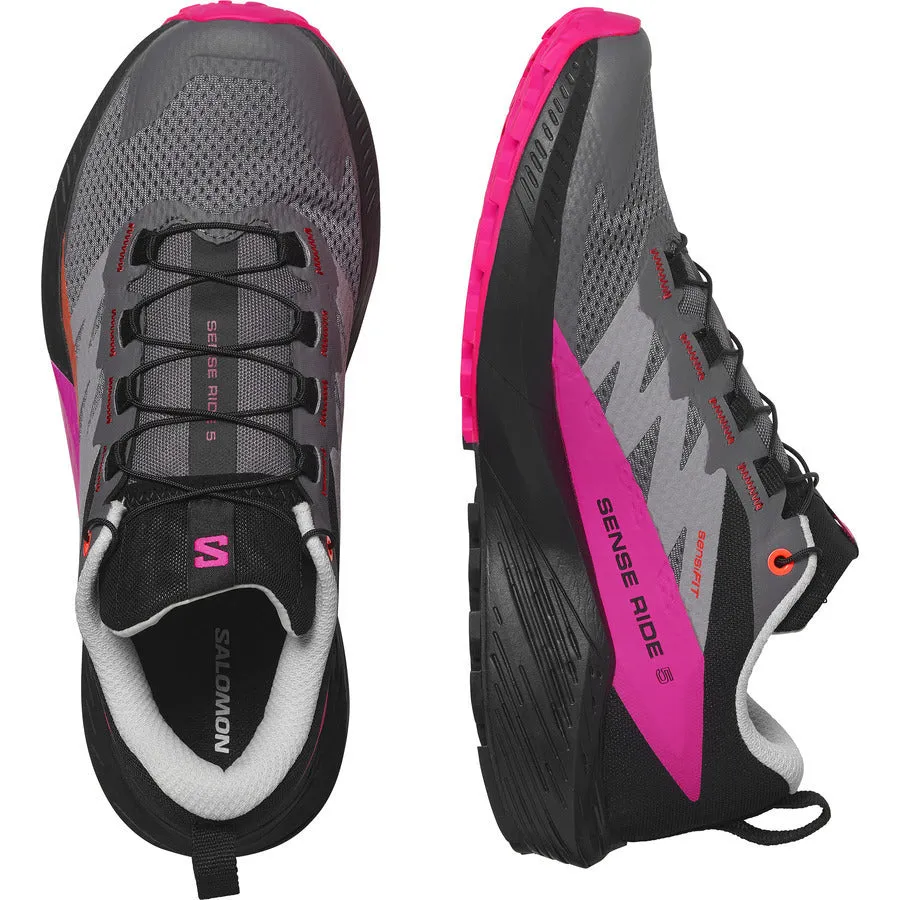 Salomon Sense Ride 5 | Plum Kitten / Black / Pink Glo | Womens