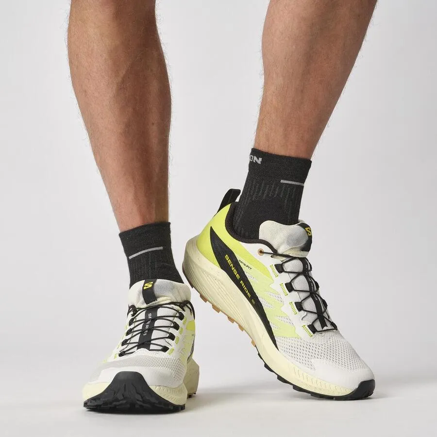 Salomon Sense Ride 5 | Vanilla Ice / Sulphur Spring / Black | Mens