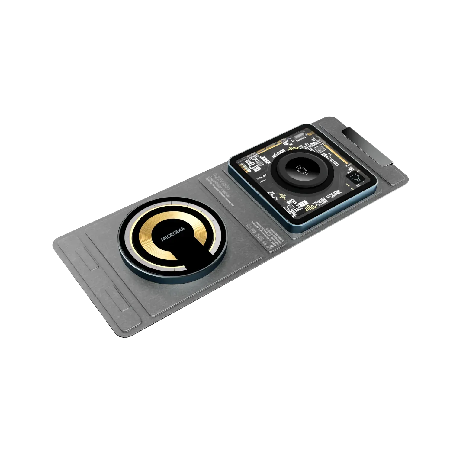 SNAPPAD™ Visi-DUO,  18W 3-in-1 Foldable Wireless Charging Pad