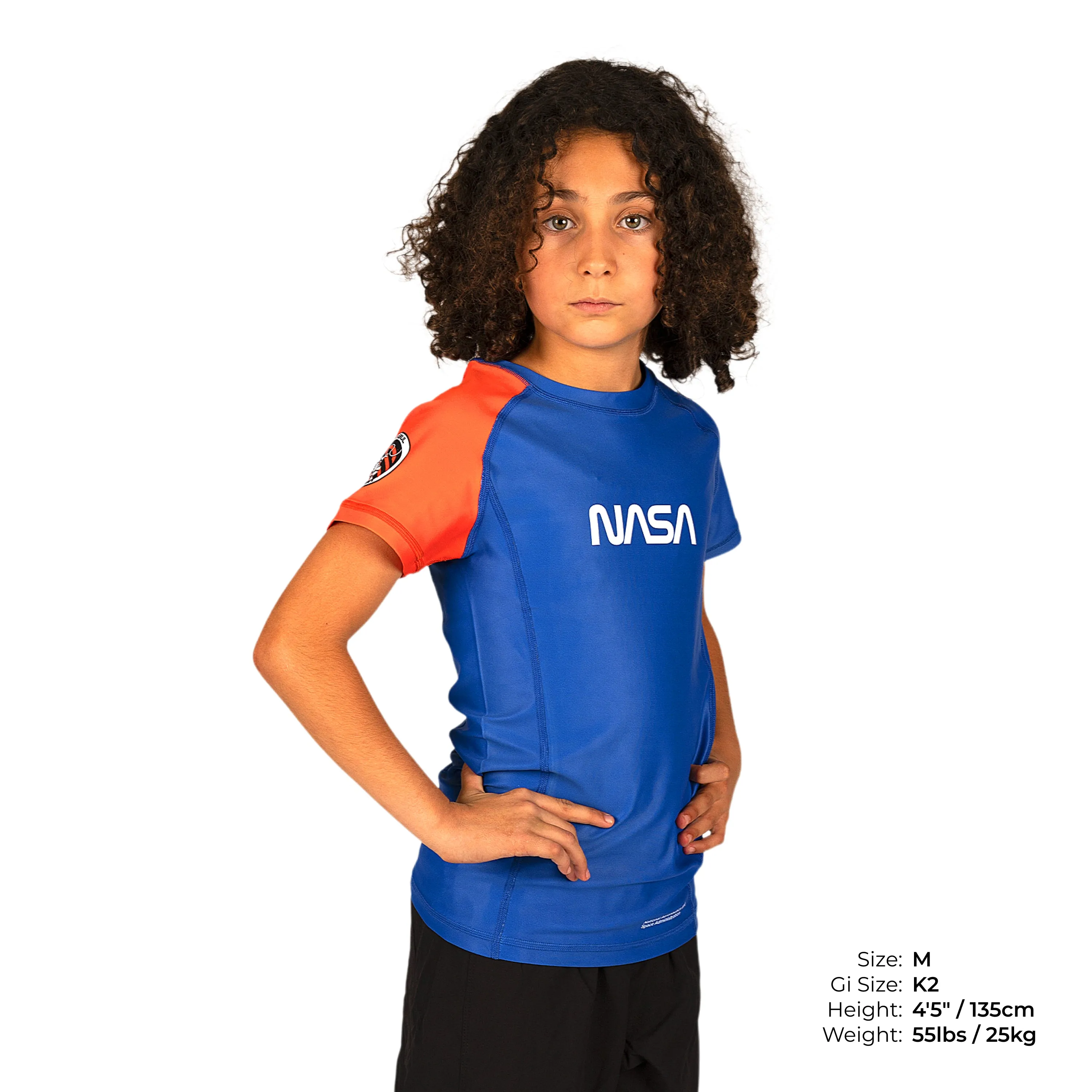 Space Collection Kids Short Sleeve Rash Guard