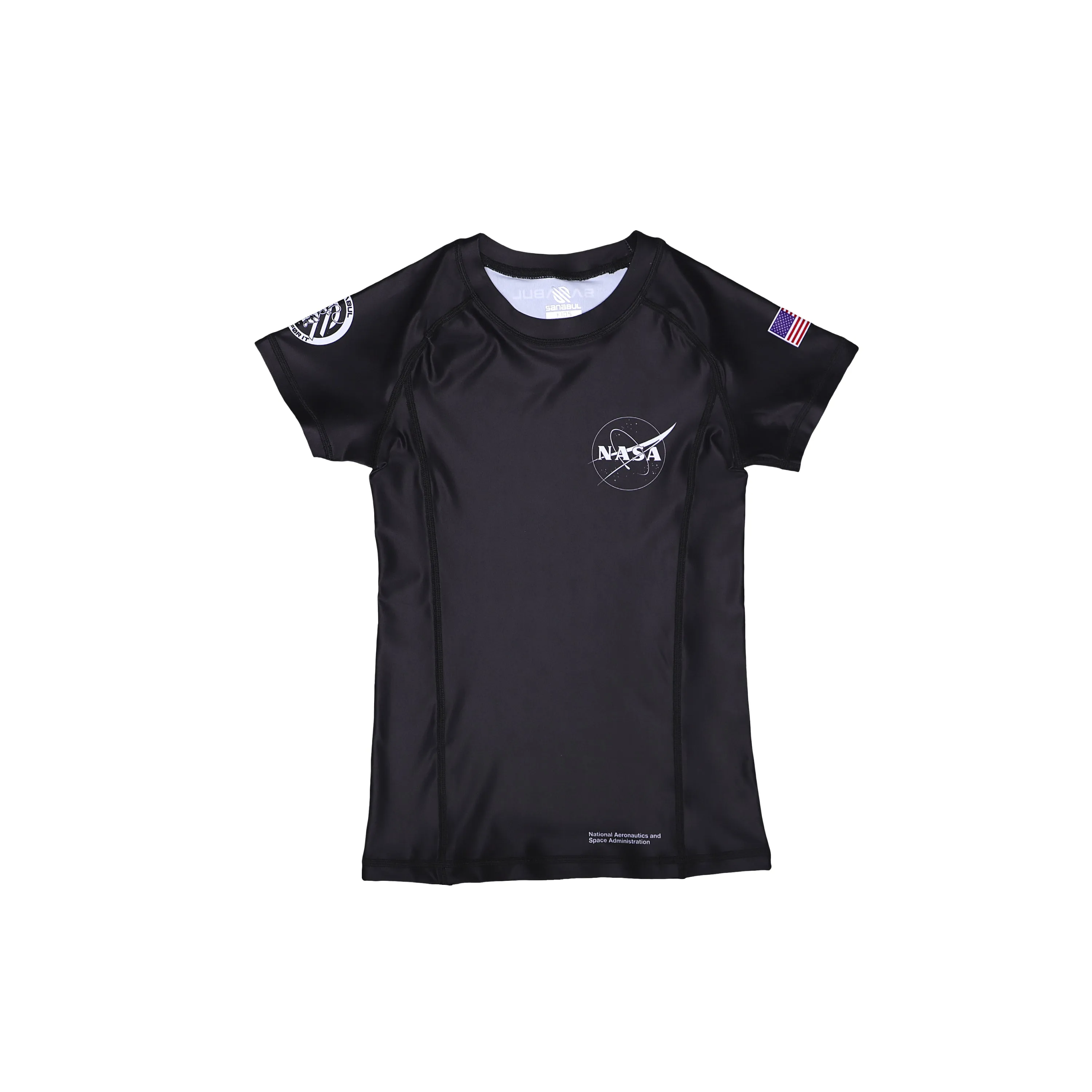 Space Collection Kids Short Sleeve Rash Guard