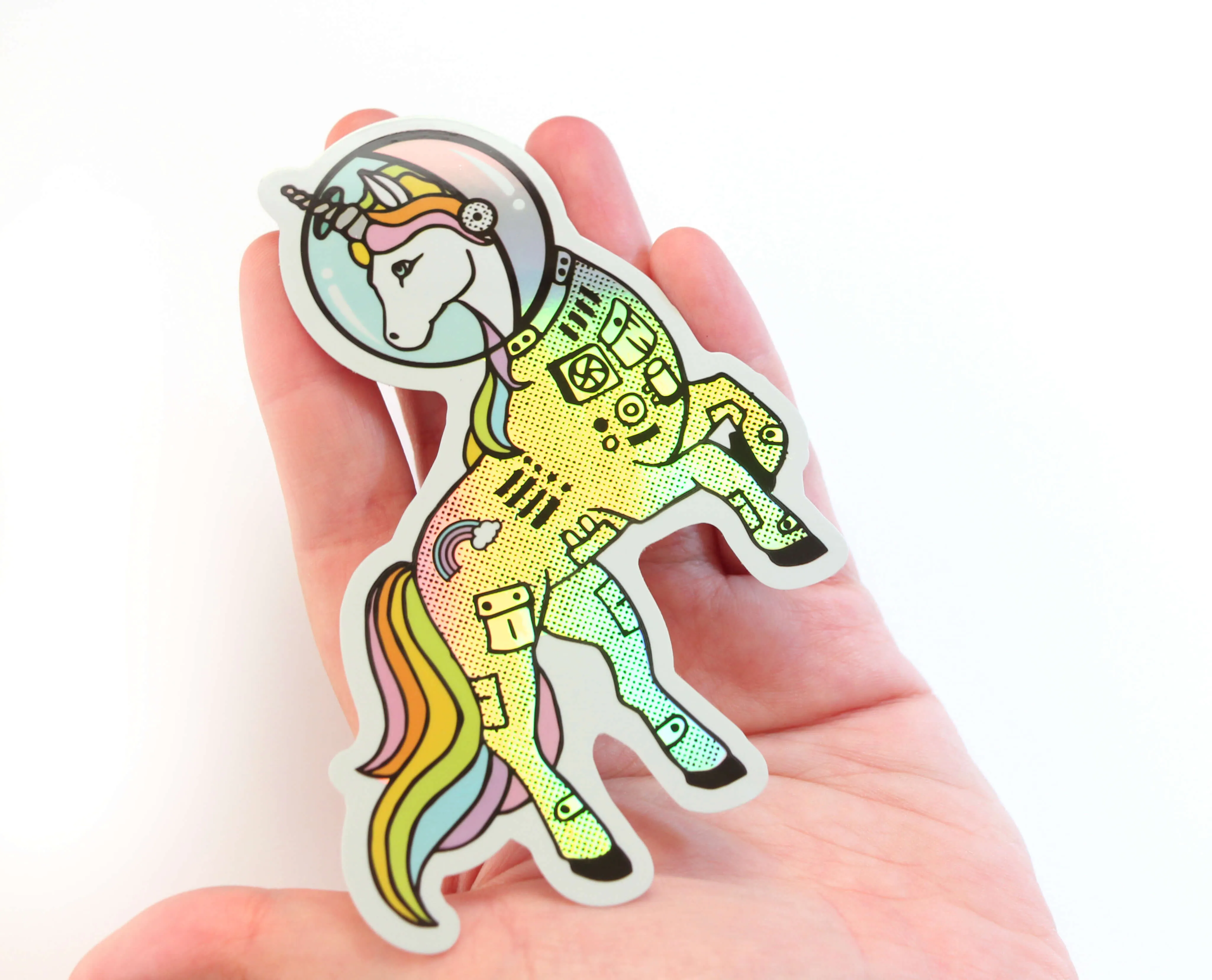 Space Unicorn Holo Sticker