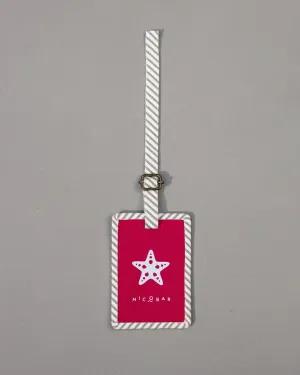 Starfish Bag Tag - Beetroot