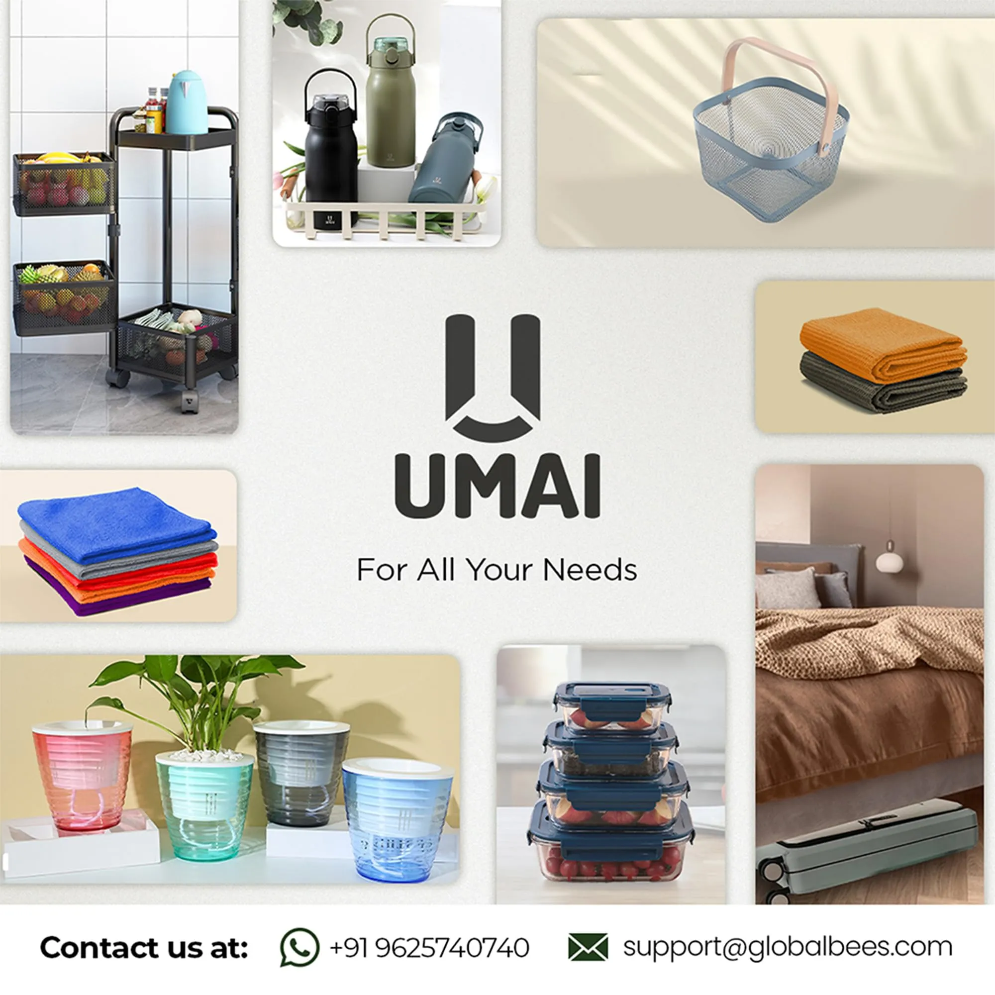 UMAI 10L Stainless Steel Automatic Dustbin For Kitchen | 21x21x31cm | Dust Bin For Office | Garbage Bin For Kitchen | Waterproof Dustbin For Bathroom | Both Sensor & Manual Function- Silver