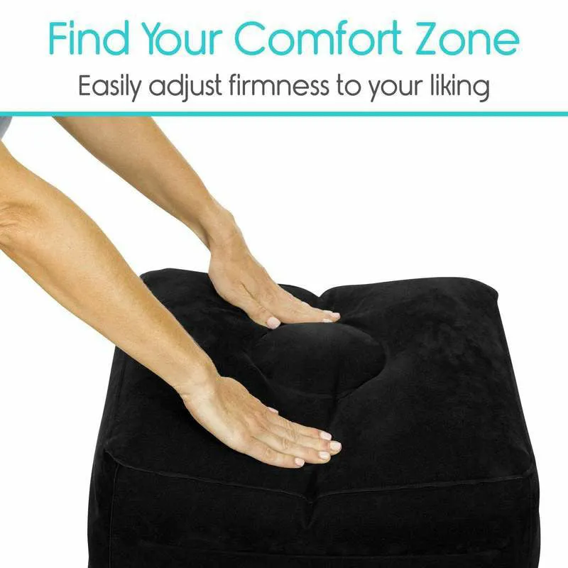 Vive Health Inflatable Foot Rest - Black