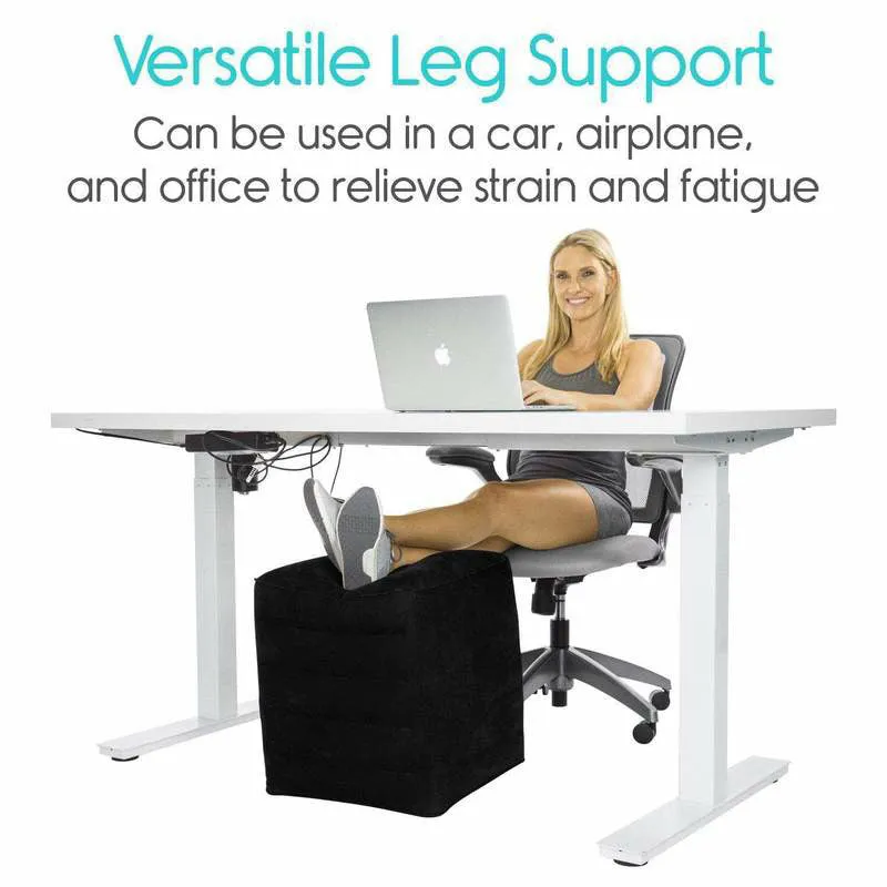 Vive Health Inflatable Foot Rest - Black