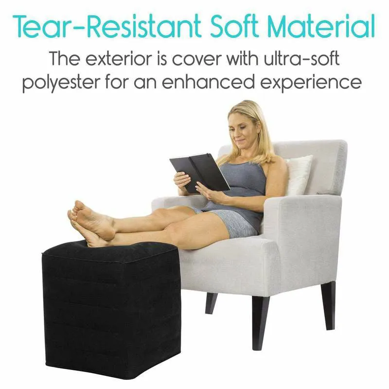 Vive Health Inflatable Foot Rest - Black