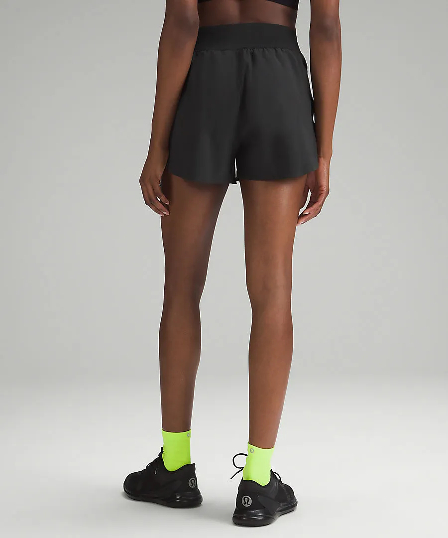 WOMEN'S FAST AND FREE REFLECTIVE HIGH-RISE CLASSIC-FIT 3" SHORT - BLK BLACK