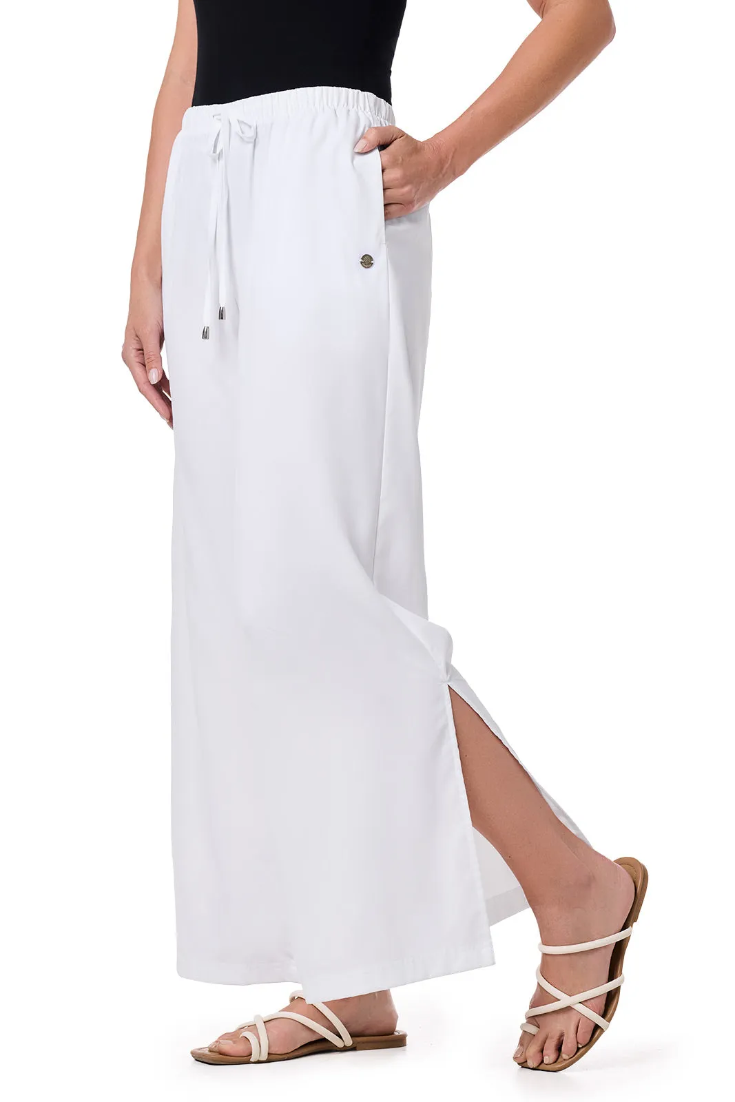 Women's Petra Wide Leg Pants | White