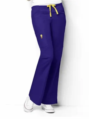WonderWink Origins Women's Romeo Cargo Scrub Pant | Grape