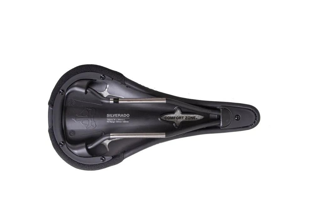 WTB Saddle Silverado Steel Medium with Thin Padding 142X280mm Black
