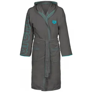 ZEAL PLUS JUNIOR BATHROBE - DARK GREY/SKY